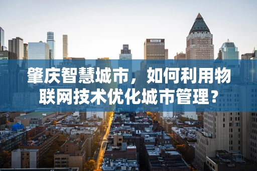 肇庆智慧城市，如何利用物联网技术优化城市管理？