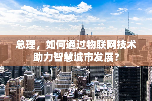 总理，如何通过物联网技术助力智慧城市发展？