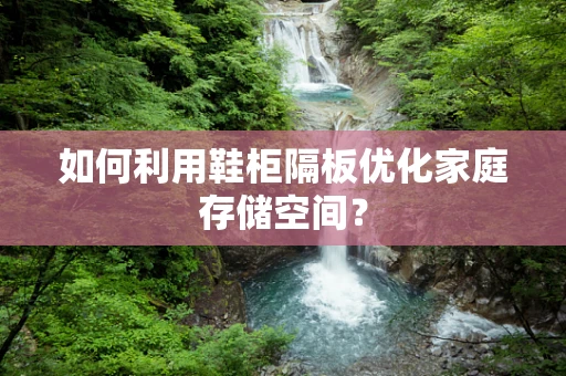 如何利用鞋柜隔板优化家庭存储空间？