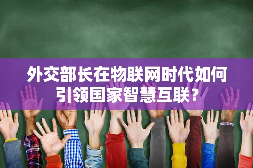 外交部长在物联网时代如何引领国家智慧互联？