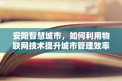 安阳智慧城市，如何利用物联网技术提升城市管理效率？
