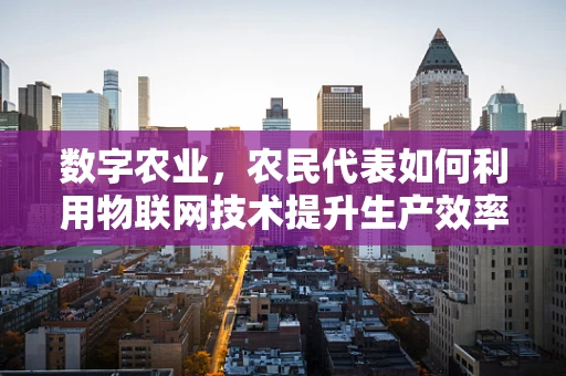 数字农业，农民代表如何利用物联网技术提升生产效率？