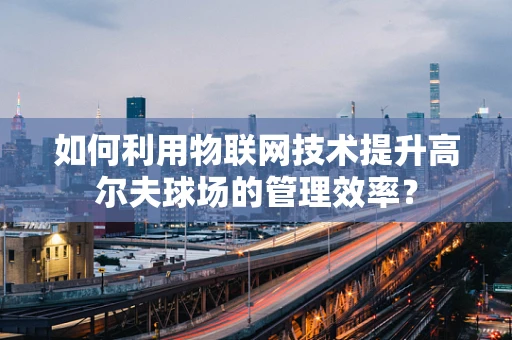 如何利用物联网技术提升高尔夫球场的管理效率？