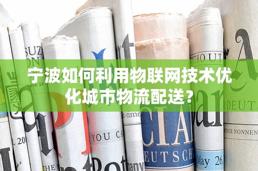 宁波如何利用物联网技术优化城市物流配送？