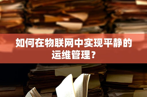 如何在物联网中实现平静的运维管理？