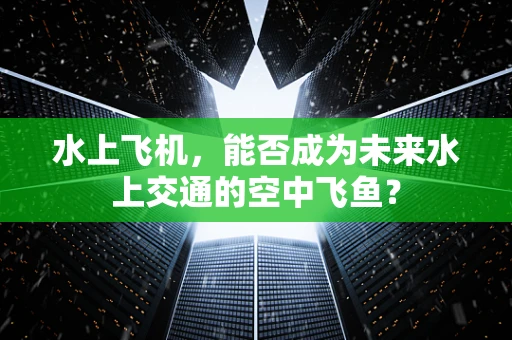 水上飞机，能否成为未来水上交通的空中飞鱼？