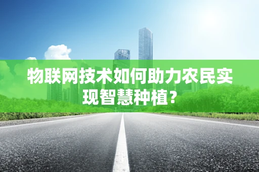 物联网技术如何助力农民实现智慧种植？