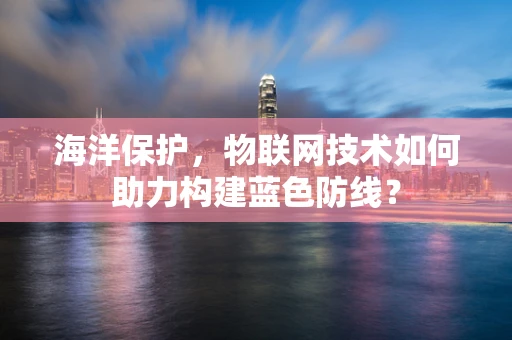 海洋保护，物联网技术如何助力构建蓝色防线？