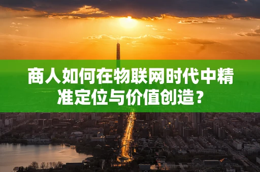 商人如何在物联网时代中精准定位与价值创造？