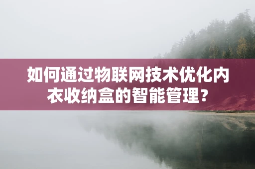 如何通过物联网技术优化内衣收纳盒的智能管理？