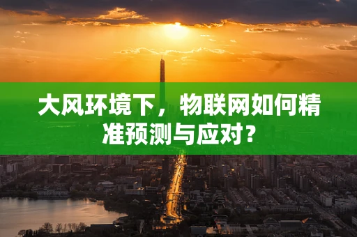 大风环境下，物联网如何精准预测与应对？
