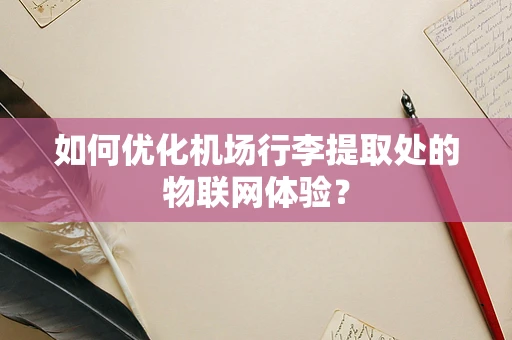 如何优化机场行李提取处的物联网体验？