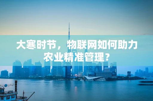大寒时节，物联网如何助力农业精准管理？