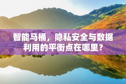 智能马桶，隐私安全与数据利用的平衡点在哪里？