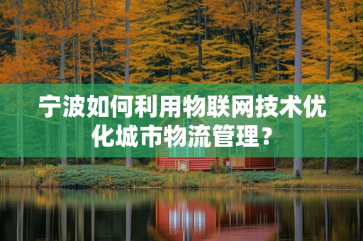 宁波如何利用物联网技术优化城市物流管理？