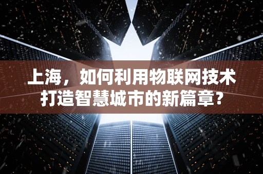上海，如何利用物联网技术打造智慧城市的新篇章？