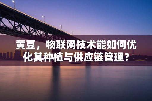 黄豆，物联网技术能如何优化其种植与供应链管理？