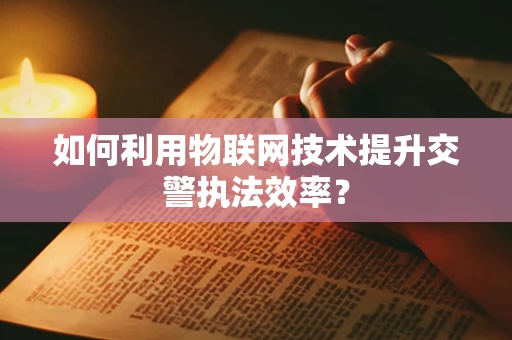 如何利用物联网技术提升交警执法效率？