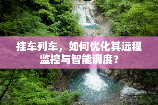 挂车列车，如何优化其远程监控与智能调度？
