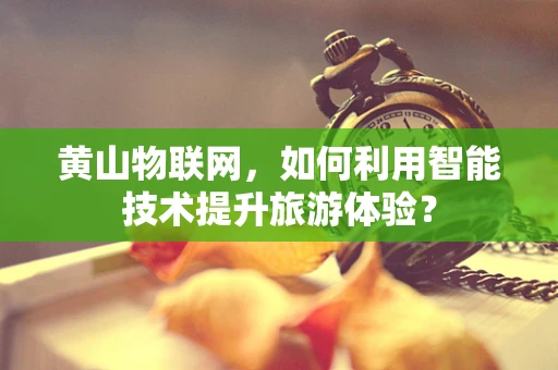 黄山物联网，如何利用智能技术提升旅游体验？