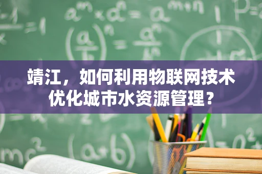 靖江，如何利用物联网技术优化城市水资源管理？