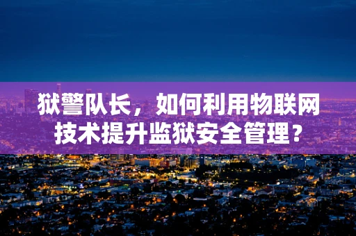 狱警队长，如何利用物联网技术提升监狱安全管理？
