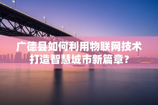 广德县如何利用物联网技术打造智慧城市新篇章？