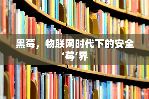 黑莓，物联网时代下的安全‘莓’界
