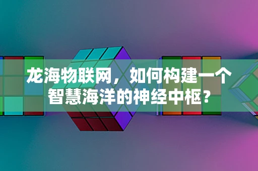 龙海物联网，如何构建一个智慧海洋的神经中枢？