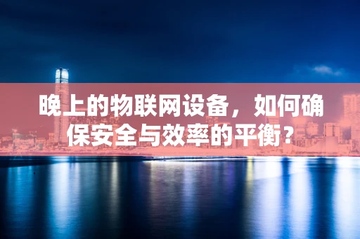 晚上的物联网设备，如何确保安全与效率的平衡？