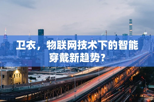 卫衣，物联网技术下的智能穿戴新趋势？