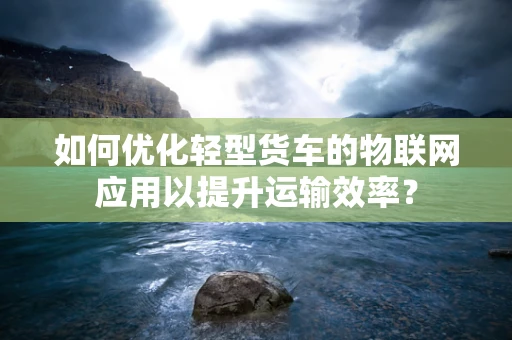 如何优化轻型货车的物联网应用以提升运输效率？