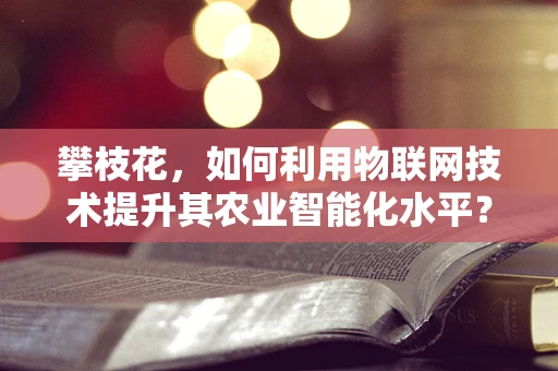 攀枝花，如何利用物联网技术提升其农业智能化水平？