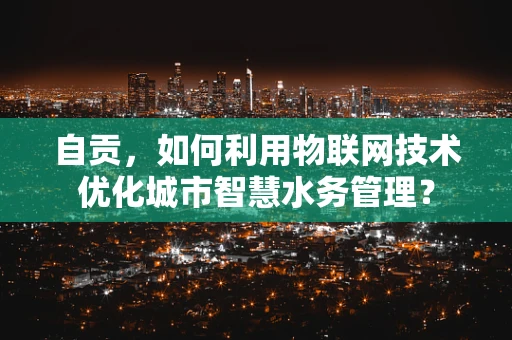 自贡，如何利用物联网技术优化城市智慧水务管理？