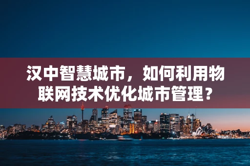 汉中智慧城市，如何利用物联网技术优化城市管理？