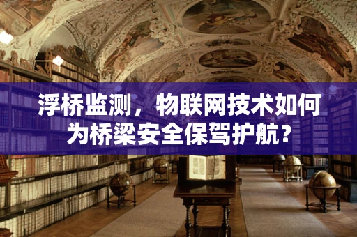 浮桥监测，物联网技术如何为桥梁安全保驾护航？