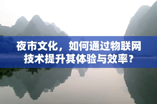 夜市文化，如何通过物联网技术提升其体验与效率？