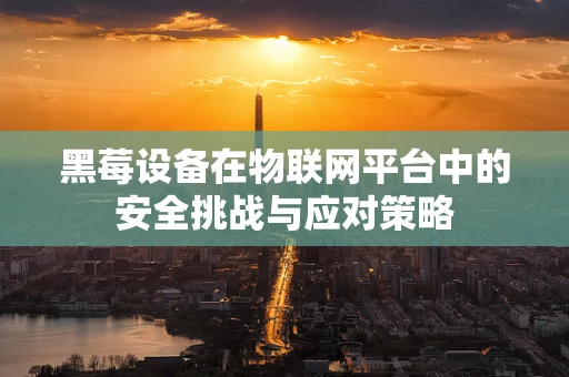 黑莓设备在物联网平台中的安全挑战与应对策略