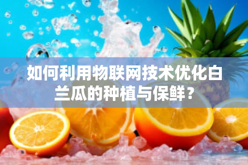 如何利用物联网技术优化白兰瓜的种植与保鲜？