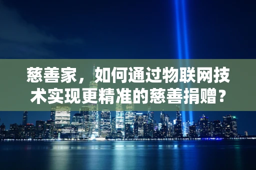 慈善家，如何通过物联网技术实现更精准的慈善捐赠？