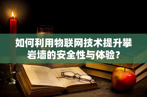 如何利用物联网技术提升攀岩墙的安全性与体验？