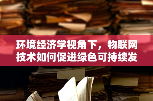环境经济学视角下，物联网技术如何促进绿色可持续发展？