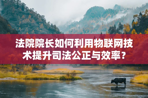 法院院长如何利用物联网技术提升司法公正与效率？