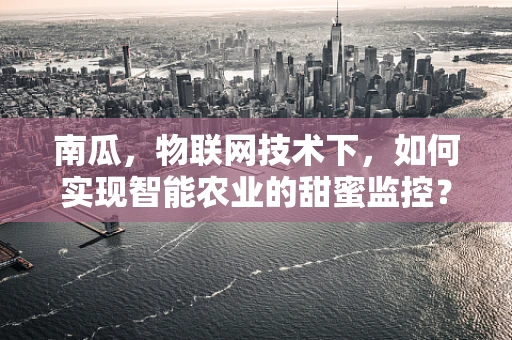 南瓜，物联网技术下，如何实现智能农业的甜蜜监控？