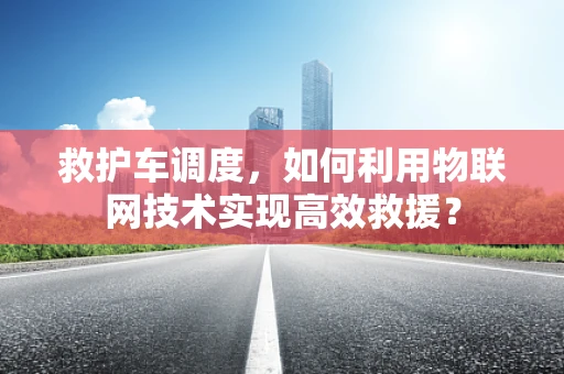 救护车调度，如何利用物联网技术实现高效救援？