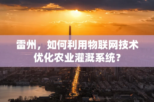雷州，如何利用物联网技术优化农业灌溉系统？