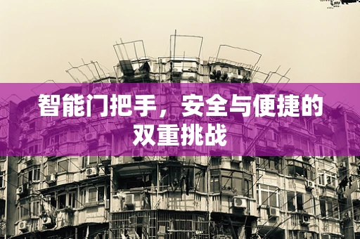 智能门把手，安全与便捷的双重挑战