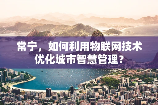 常宁，如何利用物联网技术优化城市智慧管理？