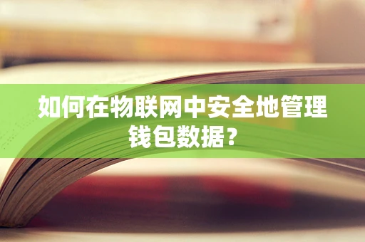 如何在物联网中安全地管理钱包数据？