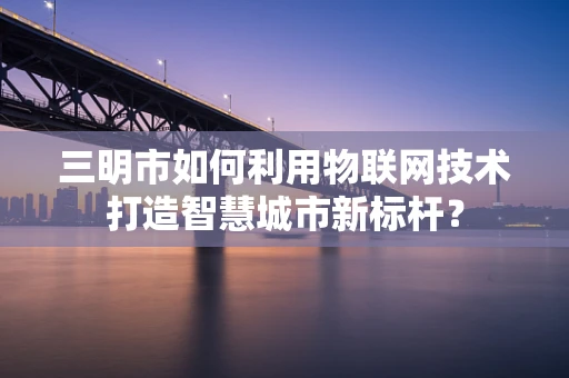 三明市如何利用物联网技术打造智慧城市新标杆？